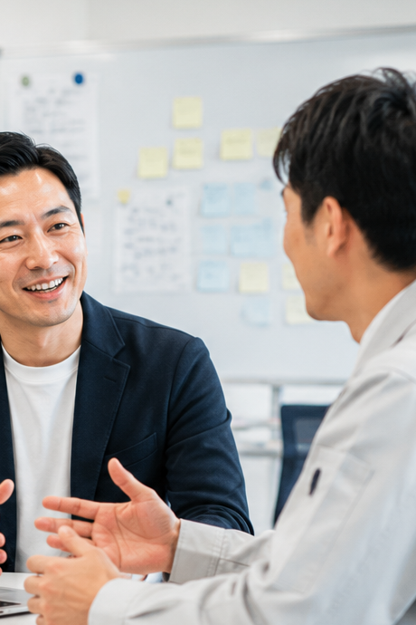 現場の相談を受ける様子
